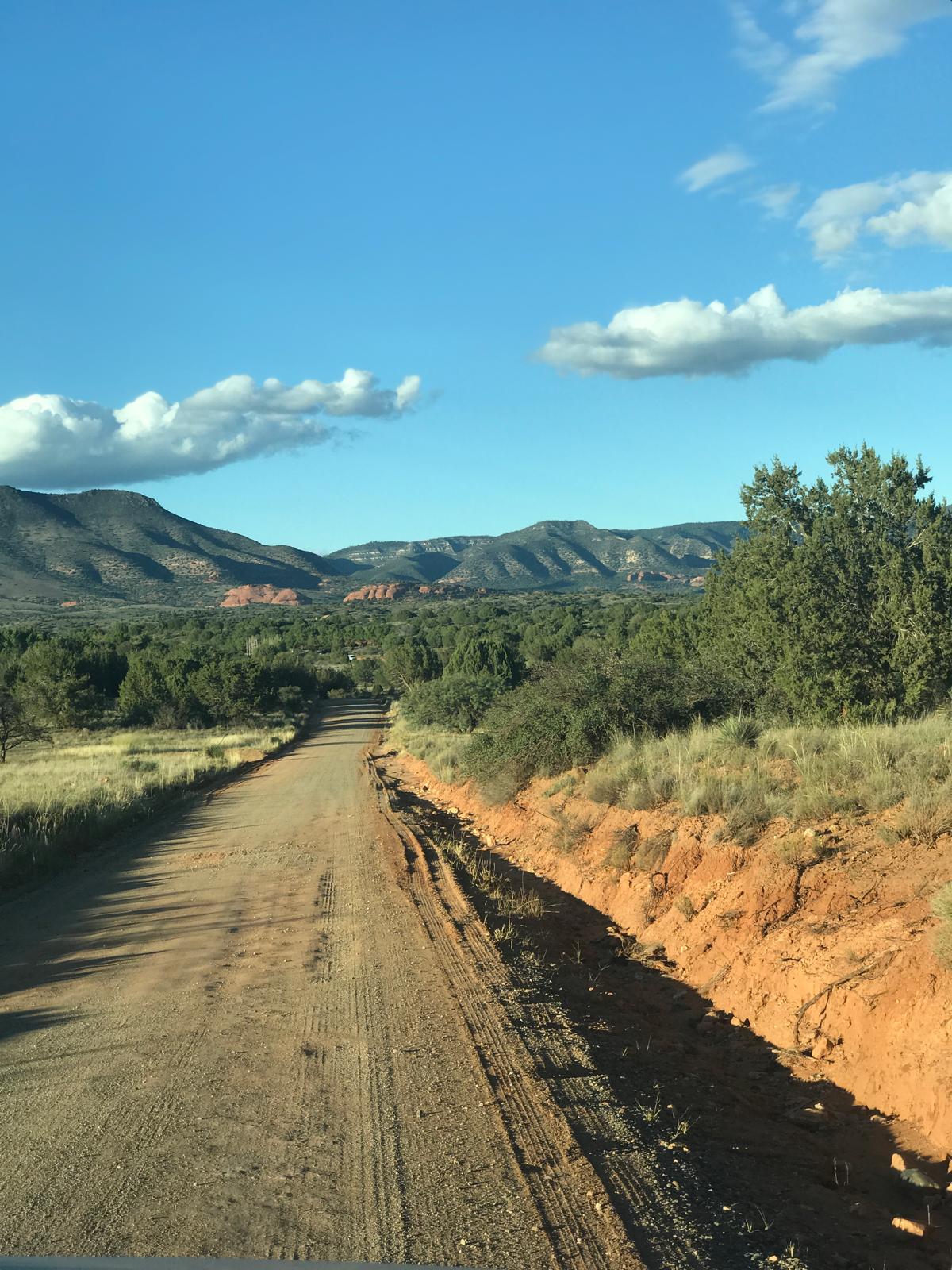 The path to Amanaia — red earth road Sedona