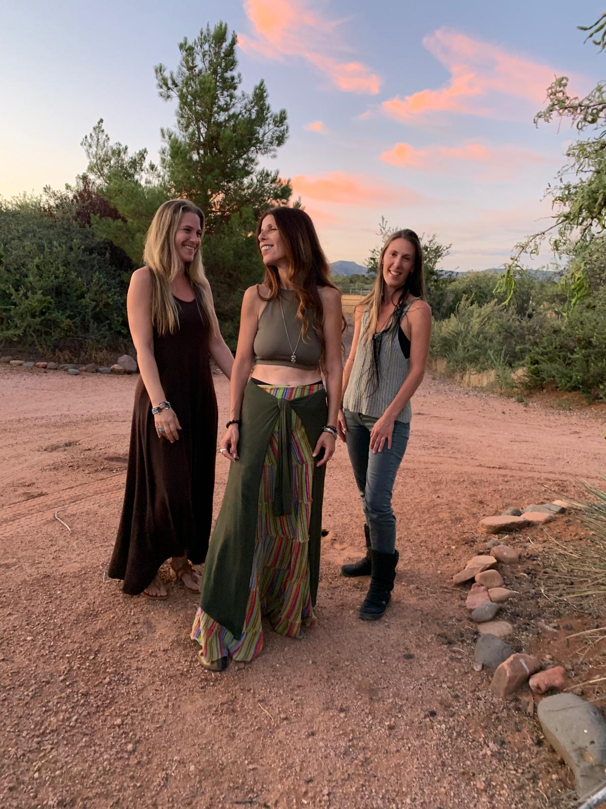 Community gathering — Amanaia Sedona sunset